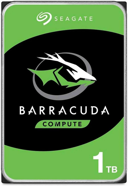 Seagate Barracuda HDD SATA 1Tb, 7200 rpm, 256Mb buffer, 512e/4kn, SMR, ST1000DM014, 1 year, (analog ST1000DM010)