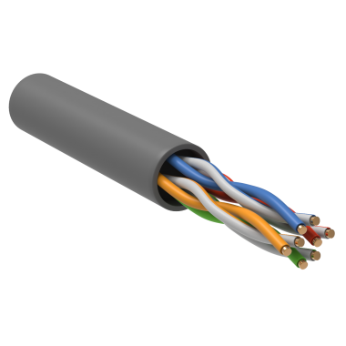 Каб. в. п. U/UTP кат. 5 CCA 4 пары PVC 1м сер. GENERICA