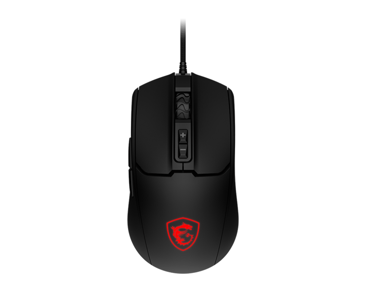 Mouse MSI FORGE GM100, Wired, 108g, DPI 6400, Symmetrical design, black