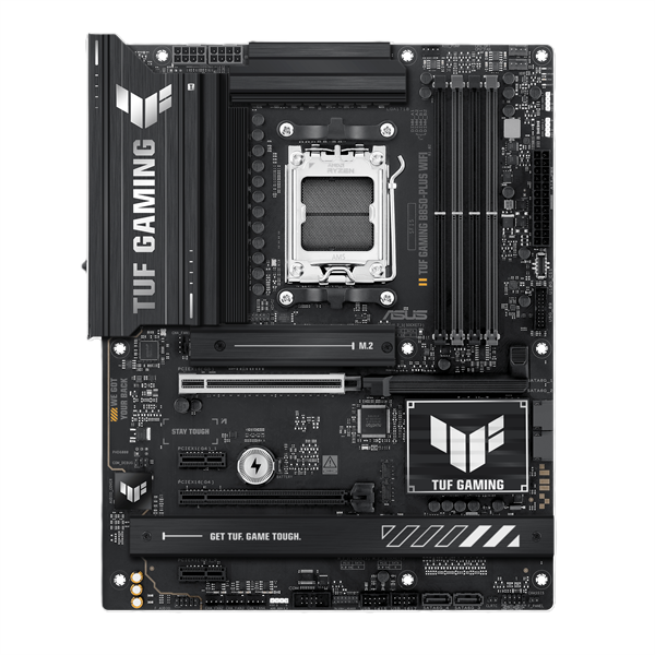 ASUS TUF GAMING B850-PLUS WIFI, AM5, B850, 4*DDR5, 4*SATA, 3*M.2, 7*USB 3.2, 2*USB 2.0, Type-C, 3*PCIx16, 2*PCIx1, DP+HDMI, ATX; 90MB1J30-M0EAY0