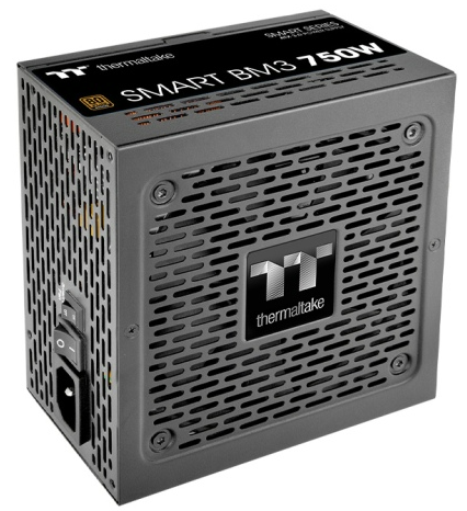 Thermaltake Smart BM3 750W, ATX 3.0, PCIe Gen 5.0, APFC, 12cm Fan, 80+ Bronze, Semi Modular, Retail