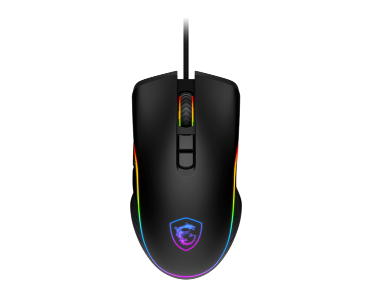 Mouse MSI FORGE GM300, Wired, 118g, DPI 7200, Symmetrical design, RGB LED, black
