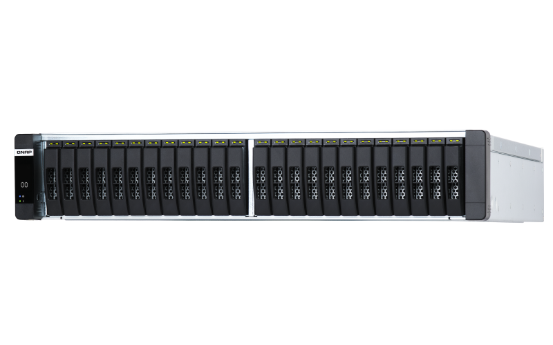 QNAP ENTERPRISE 2U/24bay dual controller 8C 1,9GhzCPU/96Gb(upto512Gb)/upto 136HDD with TL-R1620Sdc/SAS(2,5")/ 8xUSB3.2/4xExp.slot/6xGbE 8x10Gb(SFP+)/iSCSI/2xPS/5YW ES2486dc-2142IT-96G-EU-RU