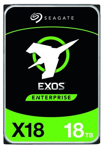 Seagate Exos X18 HDD 3.5" SAS 16Tb, 7200 rpm, 256Mb buffer, 512e/4kn, CMR, ST16000NM004J, 1 year
