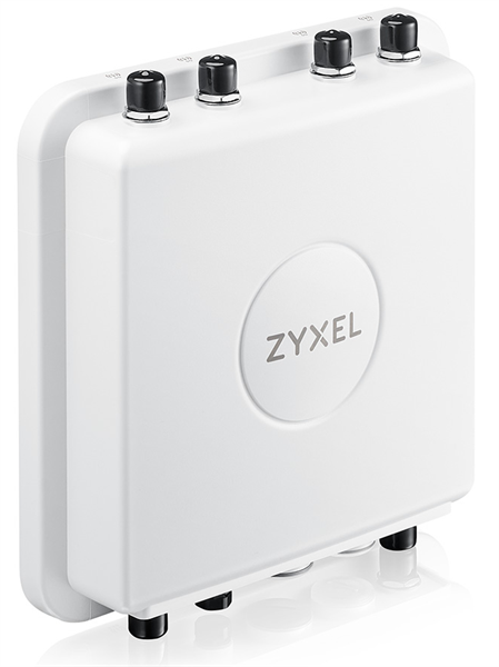 Уличная точка доступа Zyxel NebulaFlex Pro WAX655E, WiFi 6, 802.11a/b/g/n/ac/ax (2,4 и 5 ГГц), внешние N-type антенны 2x2/4x4 (отдельно), до 575+4800 Мбит/с, 1xLAN 2.5GE, IP67, PoE only