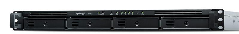 Synology Expansion Unit (Rack 1U) for RS818+, RS818RP+, RS816, RS815+, RS815RP+, RS815, RS820+, RS820RP+,RS1219+,RS819 up to 4hot plug HDDs SATA(3,5' or 2,5')/1xPS incl eSATA Cbl