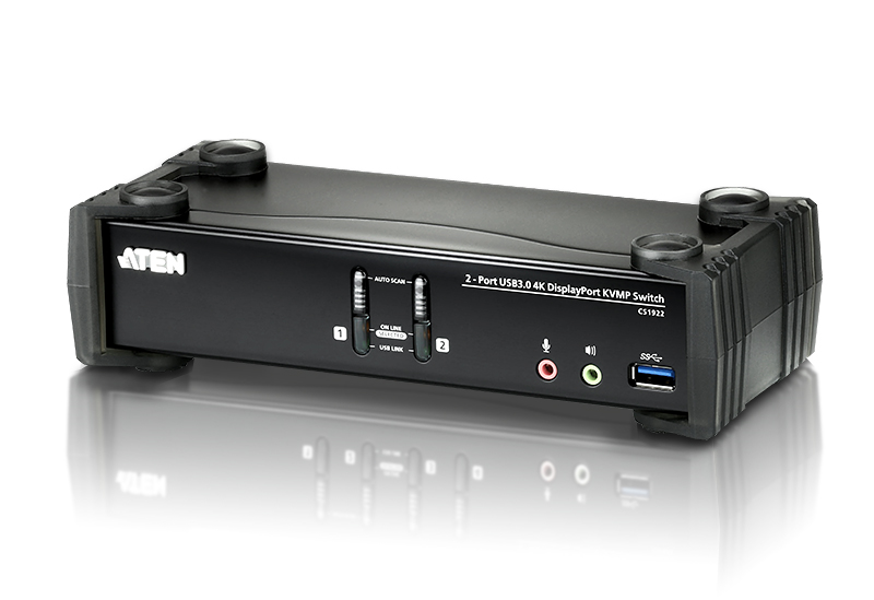 ATEN 2-Port USB 3.0 4K DisplayPort KVMP™ Switch (Cables included)
