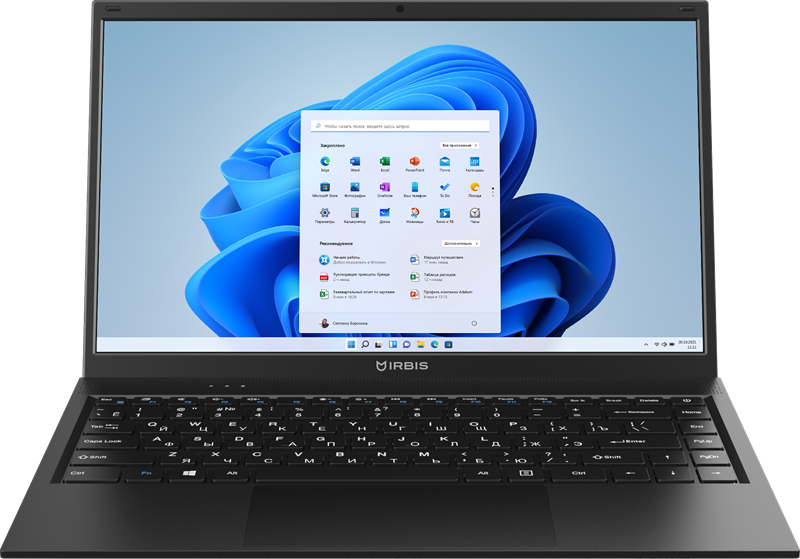 IRBIS BlizzardBook 14 14NBC0001 14" Core i3-1115G4, 14"LCD 1920*1080 IPS , 8+512GB SSD, AC wifi, camera: 2MP, 5000mha, black metal case, backlight keyboard, Type-c, Win 11 Pro