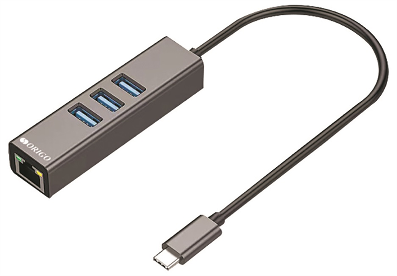 ORIGO Сетевой адаптер USB-C, 3xUSB 3.0, 1x1000Base-T