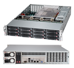 Supermicro SuperChassis 2U 826BE1C-R920LPB/ noHDD(12)LFF/noHDD(2)SFF/ 7xLP/ 2x920W Platinum(13.68"x13",12"x13" with rear 2.5" HDD)E-ATX/ Expander Backplane