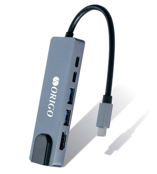 ORIGO Док-станция USB-C, 2xUSB 3.0, 1xUSB-C/PD 3.0, 1xUSB-C, 1x1000Base-T, 1xHDMI