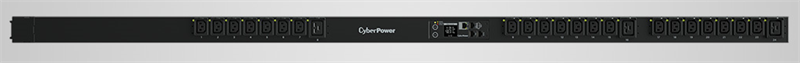 CyberPower PDU PDU41404 Switched, 0U type, 16Amp, plug IEC 309 16A, (21) IEC 320 C13 (3) IEC 320 C19