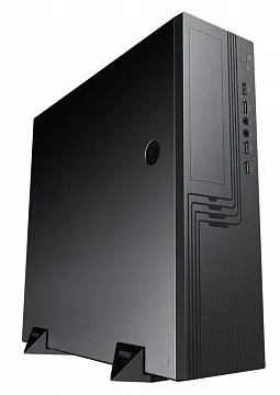 Slim Case Powerman EL555 Black PM-450TFX U3.0*2+U2*2+2*combo Audio; fan 9cm; intrusion switch