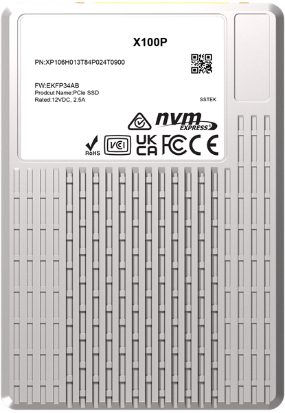 PHISON SSD X100P 15360GB NVMe U.3 (15mm) PCIe NVMe Gen4 1x4 R7400/W6900MB/s 3D TLC 1750K/190K IOPS 1DWPD single port  SSD Enterprise Solid State Drive, 1 year, OEM