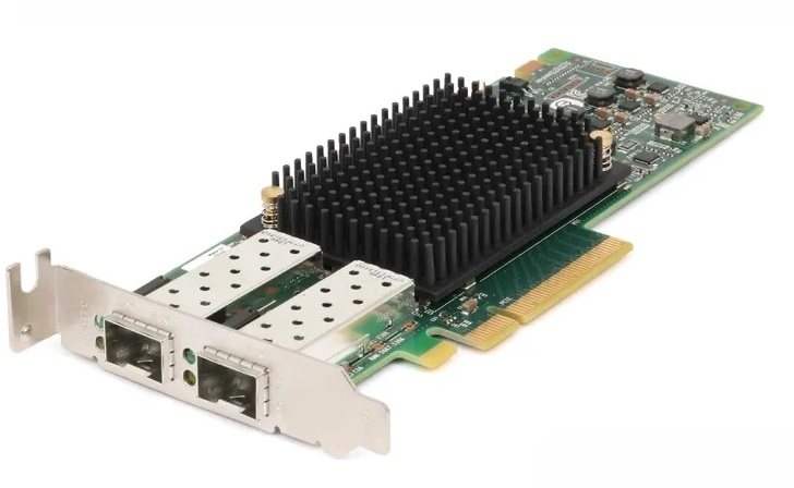 DELL Emulex LPe31002 Dual Port FC 16G Fibre Channel HBA, PCIe Low Profile, Customer Kit, V2 (including FC16 trancievers x 2)(analog LPe31002-AP)