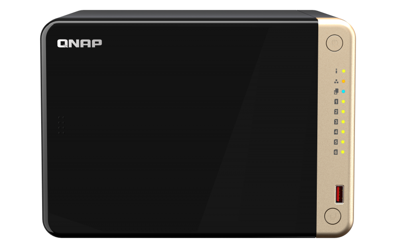 QNAP SMB QC 2GhzCPU/8Gb/upto 6HDD, up to 22 with TL-D800C/SATA(3,5" 2,5")/ 2xUSB3.2 2xUSB2.0/1xHDMI/1xExp.slot/2x2,5Gb/iSCSI/1xPS/3YW TS-664-8G-EU-RU