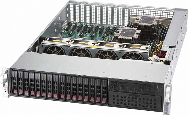 Supermicro SuperServer 2U 2029P-TXRT 2x6238R/ 12x8Gb/ 2xSeagate 2.5" 2.4TB/2x 100GbE 623106AN-CDAT/7x AOC-STG-i4S/1x AOC-SGP-i4/AOC-S3008L-L8E/SFT-OOB-LIC
