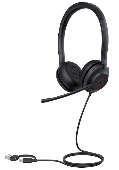 YEALINK UH35 Dual UC USB-C/A Дуо, Проводная, HD звук, шумоподавление, LED-индикатор, USB-C/A, шт
