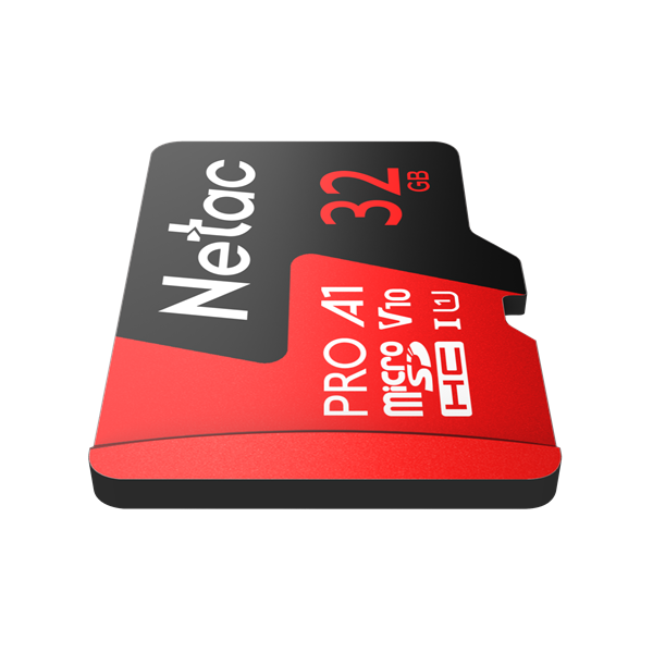 Netac P500 Extreme PRO 32GB MicroSDHC V10/A1/C10 up to 100MB/s, retail pack card only