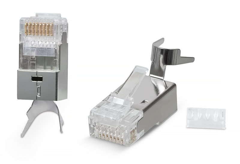 Cabeus 8P8C-SH-C7(1.5)-TWP Коннектор RJ-45(8P8C) под витую пару, категория 6a/7/7a, экранированный, универсальный