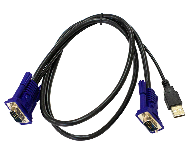 ORIGO Кабель KVM с разъемами VGA и USB, 1,8 м