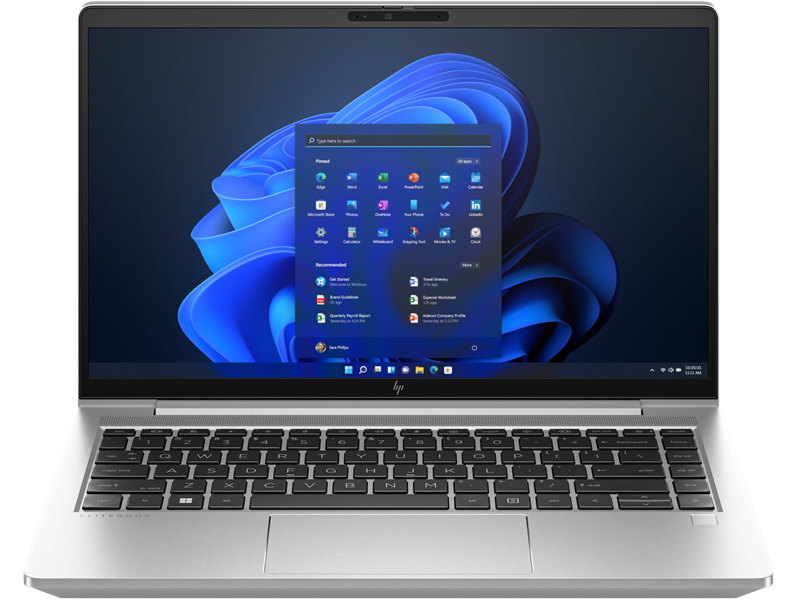 HP EliteBook 640 G10 Intel Core i7-1355U,14" FHD (1920x1080) IPS AG,16Gb DDR4-3200MHz(2),512Gb SSD NVMe,51Wh,FPS,ENG/RU Kbd Backlit,1.41kg,Silver,1y,DOS