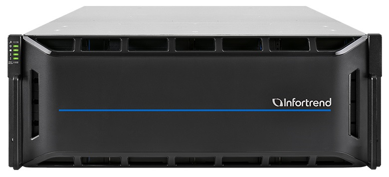 Infortrend EonStor GS 1000 Gen2 2U/24bay Dual controller, 2x12Gb SAS EXP.,8x1G +2x host board,4x4GB,2x(PSU+FAN), 2x(SuperCap.+Flash),1xRackmount kit(GS 1024R2CBF-D)