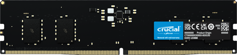 Crucial by Micron 8GB DDR5-5600 UDIMM (CT8G56C46U5) CL46 1.1V 1 Year Warrаnty