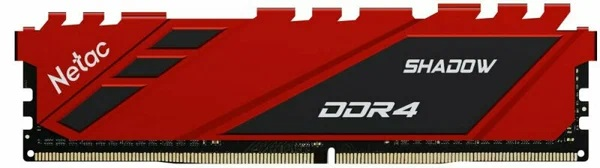 Netac Shadow 8GB DDR4-2666 (PC4-21300) C19 19-19-19-43 1.2V Memory module (DIMM) Red