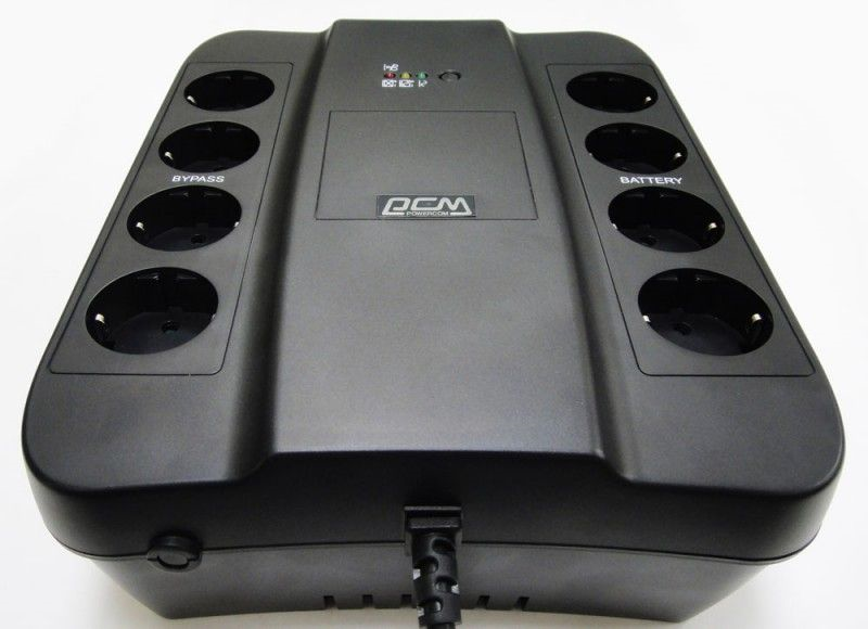Powercom Back-UPS SPIDER, Line-Interactive, 650VA/390W, Tower, 8xSchuko outlets (4 surge & 4 batt), USB (688275)