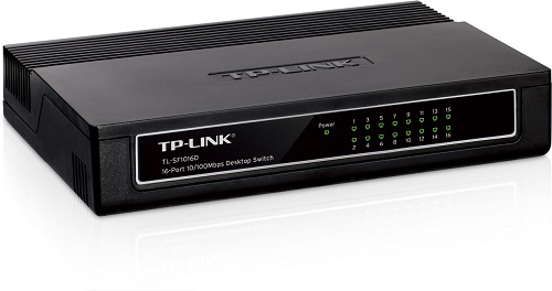 TP-Link TL-SF1016D, 16-Port 10/100 Mbps Desktop Switch