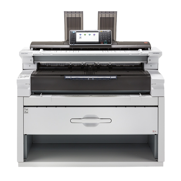 Ricoh MP W6700SP 36" (914 мм), печ. до 3,3 стр/мин (A0) 6,7 стр/мин (A1), Оф.гарантия 12 мес.(Требуется запуск в АСЦ) докупить тонер 888029 (1шт), девелопер B1259640 (2шт)