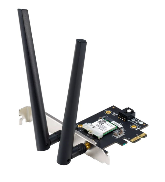 ASUS PCE-AX1800 // AX1800 // 2402 + 574Mbps, PCI-E Adapter, 2 antenna
