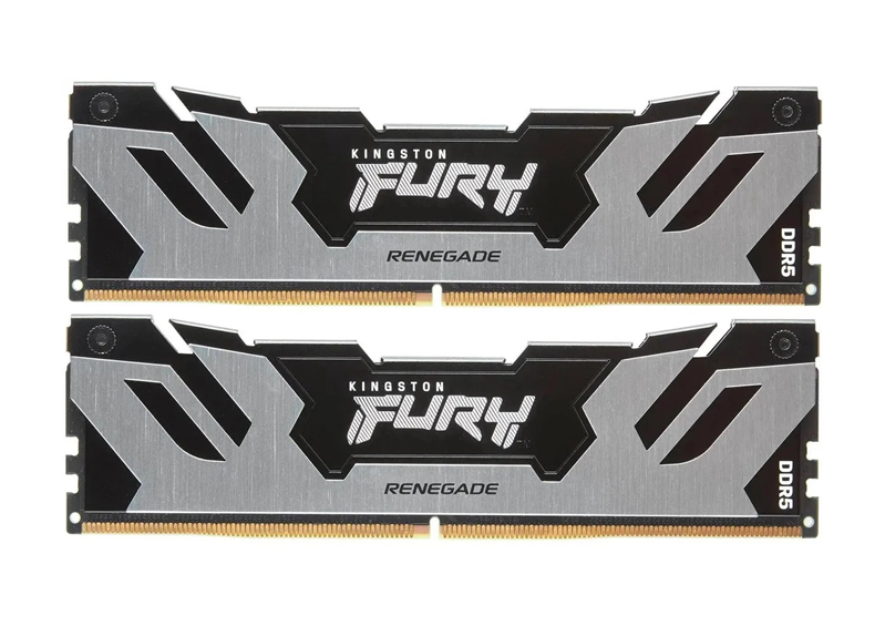 Kingston 32GB 6400MT/s DDR5 CL32 DIMM (Kit of 2) FURY Renegade Silver XMP