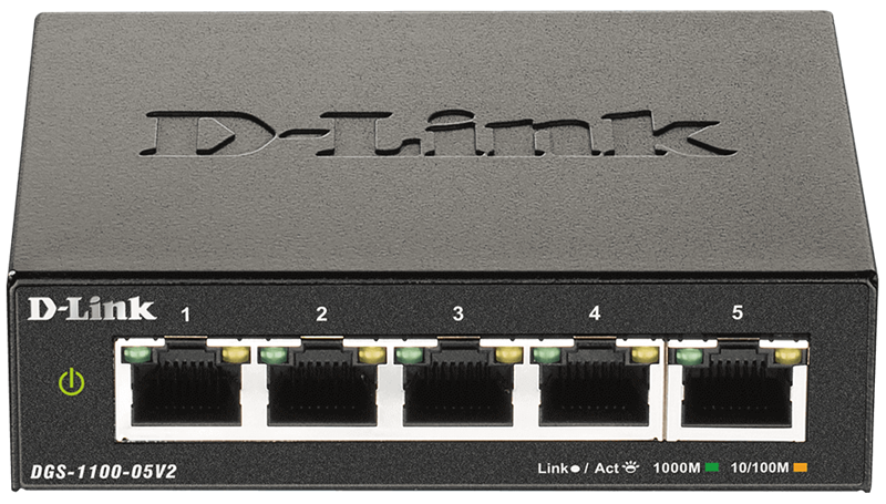 D-Link Настраиваемый L2 коммутатор, 5х1000Base-T