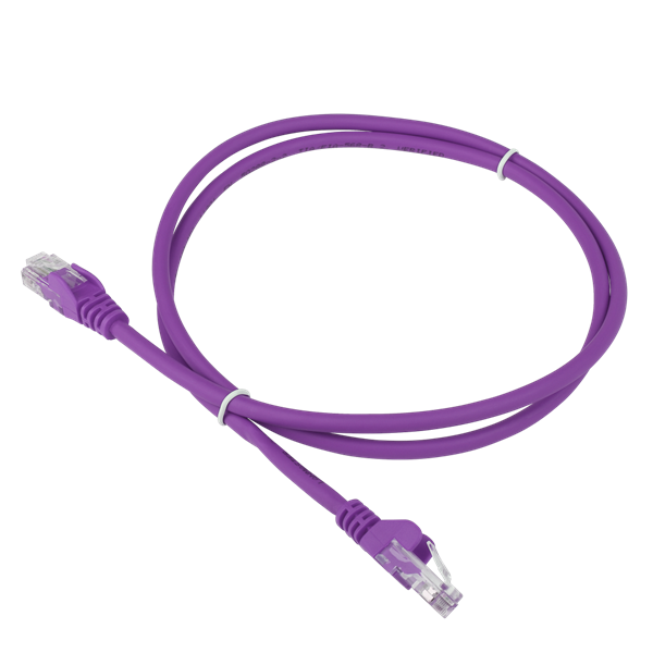 Патч-корд LANMASTER LSZH UTP кат.6, 2.0 м, фиолетовый