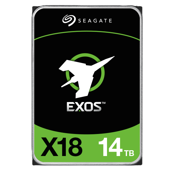 Seagate Exos X18 HDD 3.5" SATA 14Tb, Exos X18, 7200 rpm, 256Mb buffer, 512e/4kn, CMR, ST14000NM000J, 1 year