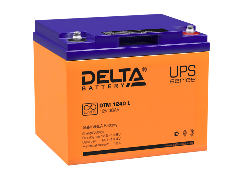 Delta Аккумуляторная батарея DTM 1240 L (12V / 40Ah)