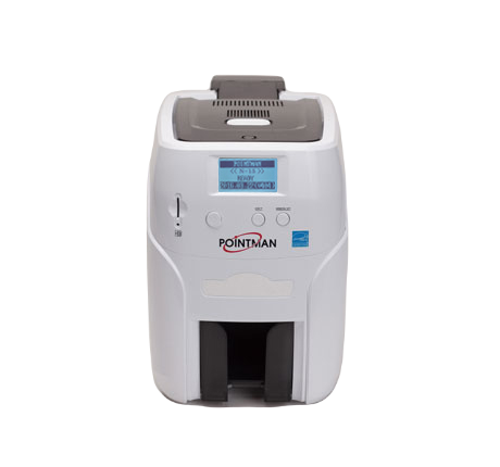 Pointman Nuvia N15, односторонний, лоток подачи на 100 карт, приемный на 50 карт, USB2.0 (High-Speed), RS-232, Built in 10/100 Ethernet, ЖК дисплей