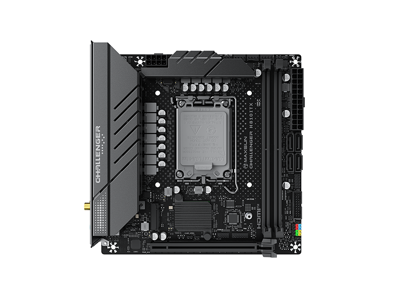 MAXSUN MS-Challenger H810ITX WIFI, B810, LGA1851,  2*DDR5, 2*SATA3, 2*M.2, USB 3.2, USB 2.0, 1*PCIEx16, HDMI+DP, ITX