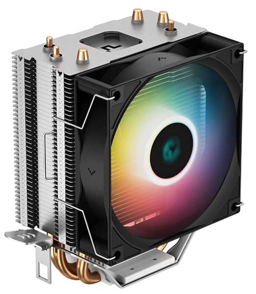 DEEPCOOL AG300 LED LGA1700/1200/115X/AM5/AM4 (36шт/кор, TDP 150Вт, PWM, Multi-Color LED Lighting, Fan 92mm, 3 тепл. Трубки прямого контакта) RET (R-AG300-BKLNMN-G)