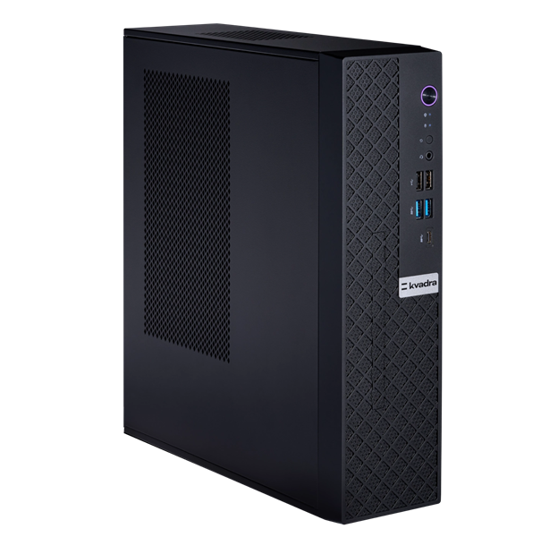 KVADRA TAU SFF, Core i3-12100, 16GB DDR4 3200 (1x16GB), SSD 512Gb, Intel Internal Graphics,no WiFi, no BT, noDVD, wired keyboard & mouse, Black, noOS, 1Y Wty, МПТ
