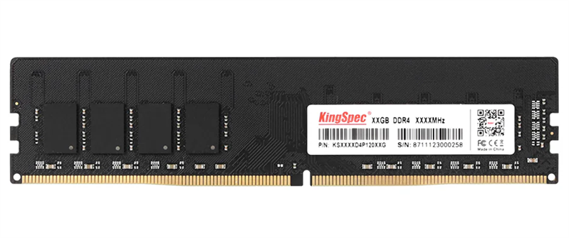 KingSpec DDR4 DIMM 8GB 3200MHz CL17 1x8GB 1.35V 288-pin