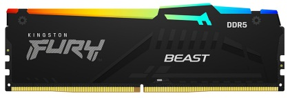 Kingston 64GB 5600MT/s DDR5 CL40 DIMM (Kit of 2) FURY Beast RGB