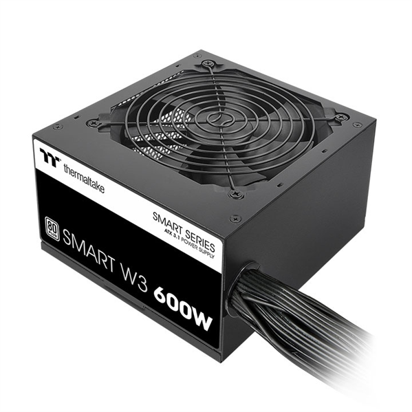 Thermaltake Smart W3 600W, ATX 3.1, APFC, 12cm Fan, 80+, Retail