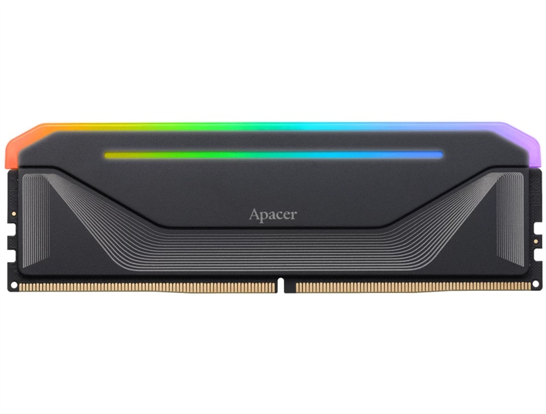 Apacer  DDR5  16GB  5200MHz DIMM NOX RGB Black Gaming Memory (PC5-41600) CL40 1.25V (Retail) 2048*8  Heat Sink (Retail) 3 years (AH5U16G52C522NBAA-1)