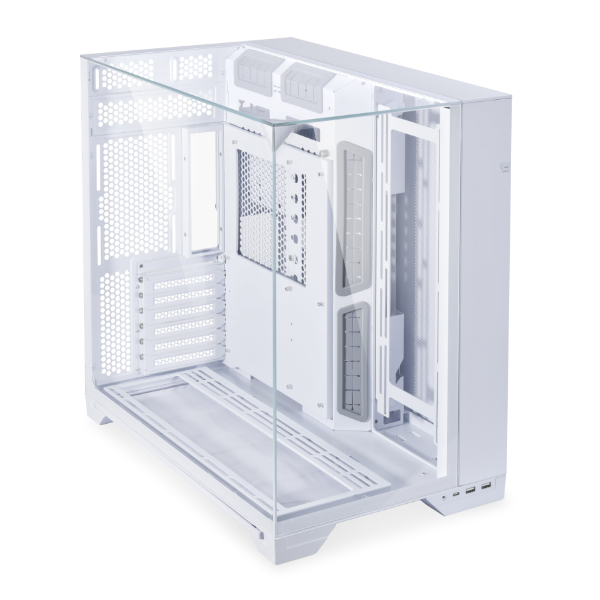 LIAN LI O11 Vision White, Midium Case: EATX(under 280mm)/ATX/MICRO-ATX/MINI-ITX, 2xUSB 3.0, 1xUSB Type-C, 1xAudio, Included Fans: none
