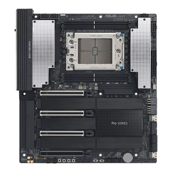 ASUS PRO WS TRX50-SAGE WIFI A, AMD TRX50, 4*DDR5, 4*SATA, 3*M.2, 2 x SlimSAS, 6*USB 3.2, 1*USB 2.0,Type-C, DP, 4*PCIx16, CEB; 90MB1LE0-M0EAY0