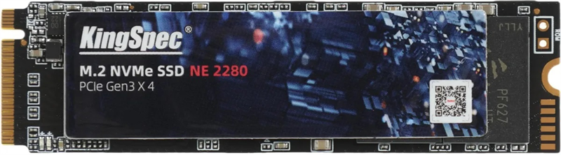 KingSpec SSD 256GB M.2 2280 PCIe 3.0 x4 NVMe R2200/W1300MB/s 3D TLC MTBF 1M 96200/76400 IOPS 174TBW