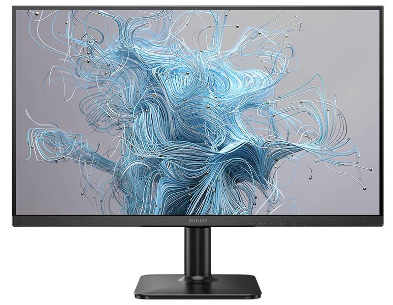 23,8"  Philips 24E2N2100 1920x1080, WLED, 16:9, IPS, 300cd, 1500:1, 4ms, 178/178, VGA, HDMI, 120Hz,  Tilt, Внутр, VESA, Black, 3y